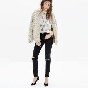 Madewell 9" High-Rise Skinny Jeans in Black Sea, Size 26